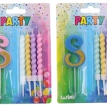 Praznična sveča številka 8 s 4 svečami