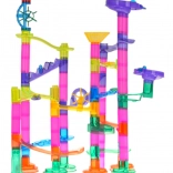 Konstrukcijski komplet kroglična steza, 105 delov z bleščečimi kroglicami