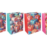 Darilna vrečka M božična 26 × 32 × 10 cm