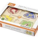 Leseni magnetni labirint za otroke