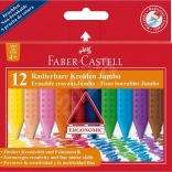 Plastični voščenke Faber-Castell Colour Grip Jumbo 12 kosov