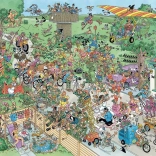 Sestavljanka JUMBO Jan van Haasteren Sledenje pticam 1000 kosov