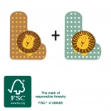 majhen stopalo Leseno črka L za otroke