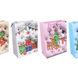 Božična darilna vrečka M 26 × 32 × 10 cm