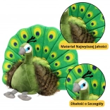 Plišasta igrača Elegantni Pavo zeleni 30 cm