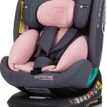Avtosedež CHIPOLINO Supreme i-Size 40–150 cm z ISOFIX in vrtljivo osnovo 360° – Flamingo