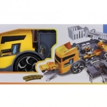 Zložljiv gradbeni tovornjak z prostim tekom in mini bagrički