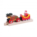Božičkove sani z železnico Bigjigs Rail