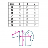 Dojenjski jopič na gumbe New Baby Oliver moder 62 (3–6 mesecev)