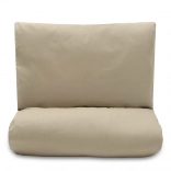 Bombažni komplet za posteljico s polnilom 90 × 120 cm, bež