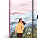 NOTIQUE črtast zvezek Krajina 13 × 21 cm