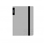 Tedenski rokovnik A6 za leto 2025, siv PASTELINI