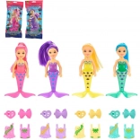 Lutka Morska Deklica z Dodatki