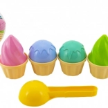Komplet modelčkov za sladoled za pesek