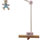 Hess lesen nosilec za mobil nad posteljico – rožnat, s trdno sponko