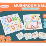 Barvit klobučkasta mozaika 120 kosov