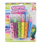 Komplet flomastrov z žigi 6 kosov