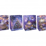 božična darilna vrečka M 26 × 32 × 10 cm