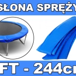 Zaščitni obroč za vzmeti za vrtni trampolin 244 cm (8 FT) – moder