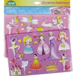 Risarske šablone princese in balerine LENA