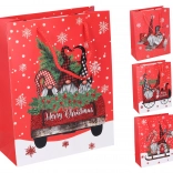 Darilna vrečka M božična 26 × 32 × 10,5 cm