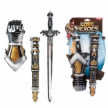 Viteška oprema plastičen meč z nožnico in ščitniki