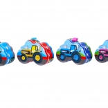 Kovinska hranilnica s traktorjem 14 × 10 cm