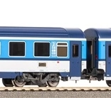 Komplet dveh potniških vagonov EUROFIMA 2. razreda ČD – epoha V (merilo H0)