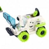 Komplet vesoljsko vozilo na vztrajnik z astronavtom in satelitom