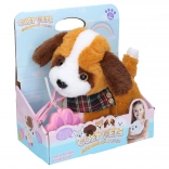 Hodeči plišasti pes z učinki na kabel 22 cm