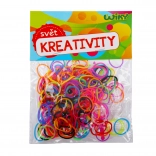 Čarobne prepletalne elastike v različnih barvah, 200 kos