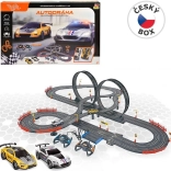 Avtocesta 790 cm z dvema avtomobiloma, na baterije