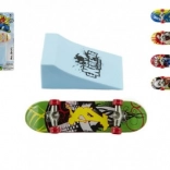 prstni skateboard z rampo za otroke 10 cm