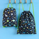 A Little Lovely Company otroška športna vreča z vesoljskim motivom