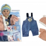 Plejo obleka za punčko 40–43 cm