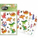 Začasne tetovaže Dinozavri, 4 listi
