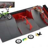 Skejtpark – prstni skateboard in BMX set z rampami in dodatki