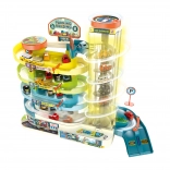 Nadstropna garaža z dvigalom za 6 avtomobilov s svetlobnimi in zvočnimi učinki