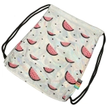 Nahrbtna vreča s holografskim učinkom z motivom lubenic