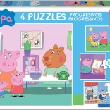 EDUCA Puzzle Pujsa Pepa 4v1