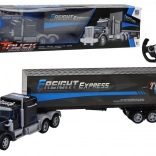 Zabavna daljinsko vodena tovorna garnitura z LED lučmi 27MHz modra