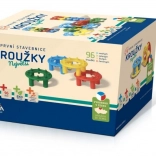 Prva gradbena igra Krogci – 96 kosov v škatli