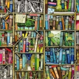 Ravensburger puzzle bizarna knjižnica 1000 kosov