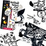 woopie baby kontrastna senzorična tekstilna knjižica za dojenčke