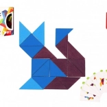 Lesena mozaična sestavljanka trikotniki