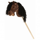 Koned na palici Hobby Horse rjav z opremo 80cm