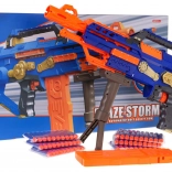 Mega karabin BLAZE STORM za penaste naboje – moder, avtomatski blaster