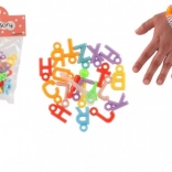 Plastične perlice – srčki in črke z vrvico