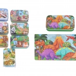 Sestavljanka 60 kosov v pločevinasti škatlici