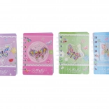 Žepna beležnica 8 × 11,5 cm, 60 strani, z labirinti in motivom metulja